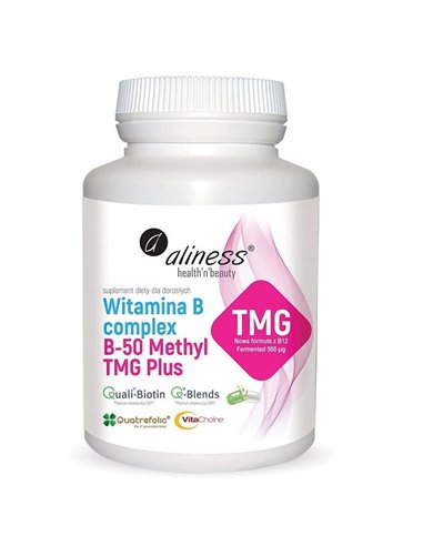 Vitamina B Complex B-50 Methyl TMG PLUS, 100 kap.