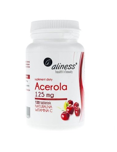 Acerola Naravni vitamin C, 125 mg, 120 tablet