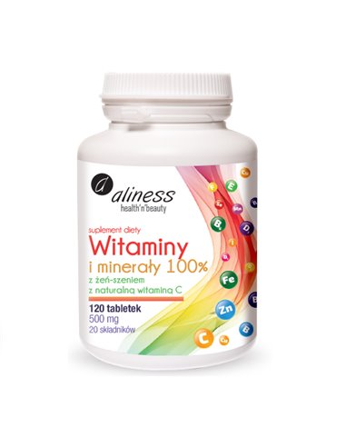 Vitamini in minerali 100%, 120 tablet