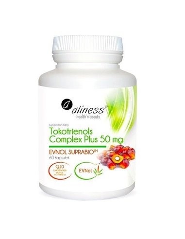 Vitamin E Tokotrienols Complex Plus 50 mg Tokotrienols Q10, 60 kap.