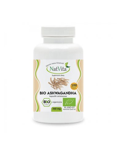 Ashwagandha Bio 360 mg, 100 kapsul
