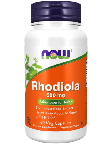 Rožni koren (Rhodiola rosea) 500 mg, 60 rastlinskih kapsul