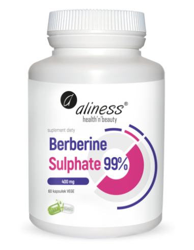 Berberin sulfat 99% 400 mg, 60 rastlinskih kapic