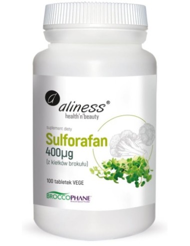 Sulforafan iz kalčkov brokolija 400µg, 100 kapsul